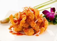 Deep Fried Fish Fillet with Thai Style Sauce