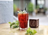 Iced Red and Mint Tea