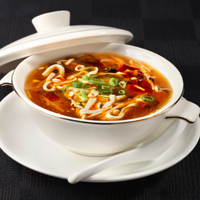 Sichuan Hot and Sour Soup with Assorted Diced Seafood (Per Person)