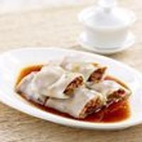 A20 Steamed Rice Rolls with BBQ Pork Filling 叉烧蒸肠粉*