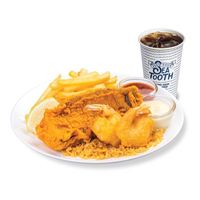 1pc Rockfish and 2pc Shrimp meal