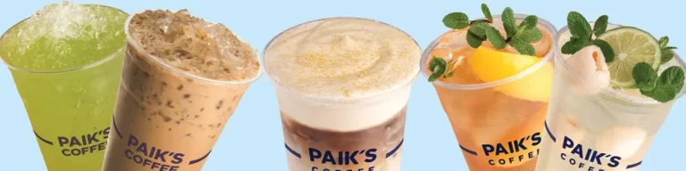 Paik’s Coffee Menu Prices Singapore 2024