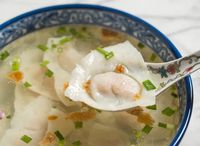 Fish Dumpling Soup 鱼饺汤