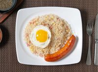 914. Fried Rice with Giant Sausage