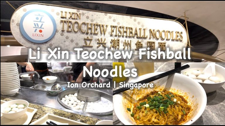 Li Xin Teochew Fishball Noodles Menu Prices Singapore 2023