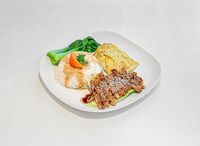 Chicken Teriyaki with Rice, Egg and Vegetable