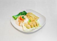 Deep-fried Dumpling with Rice, Egg and Vegetable