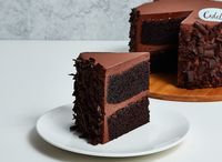Real Dark Chocolate Cake Slice