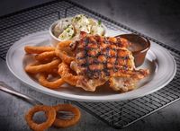 W153D. Chargrilled Chicken With Black Pepper Sauce + 2 Sides