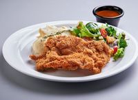 W155D. Fried Chicken With Korean Spicy Sauce + 2 Sides