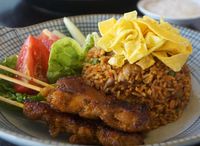 Secret Recipe Fried Rice with Satay