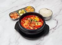 Sundubu Jjigae With Seafood Combo Set