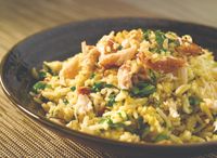 Swatow Fried Rice With Crab Meat & Kai Lan 汕头蟹肉芥兰炒饭