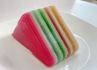 Agar Agar Sliced - Rainbow Flavor 菜燕切片