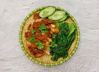 Thai Style Chicken Cutlet Rice Set