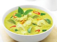 Thai Green Curry Chicken With Rice Set