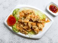 Fried Sliced Fish with Special Sauce