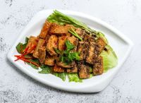 Fried Tofu with Dark & Thai Chili Sauce
