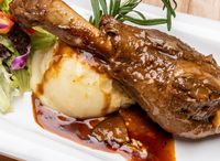 Roasted Braised Grilled Lamb Shank