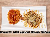 Spaghetti with Mexican Grilled Chicken