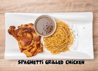Spaghetti with Grilled Chicken