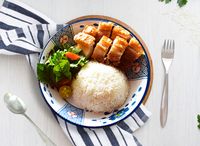 Pork Lechon Kawali With Rice