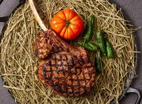 Charcoal-Grilled Australian Black Angus Tomahawk Steak