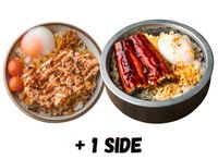 Mentaiko Chicken Katsu Bowl + Unagi Bowl + 1 Finger Bite