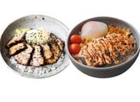 Ishiro Chashu Bowl + Mentaiko Salmon Bowl