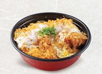 Chicken Cutlet with Scrambled Egg Sauce Rice Bowl
