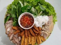 BUN DẬU MẮM TÔM (Vermicelli With Shrimp Paste Rice Noodle)