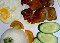 Cơm Gà ốp La (Steamed Rice With Chicken & Omelet)