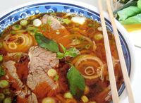 Bún Bò Huế (Beef & Pork Leg Rice Noodle Soup)