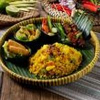 Green Curry w Satay Bento
