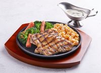 8405D. Char-Grilled Chicken Chop With Creamy Mushroom Sauce
