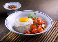 8306D. Sweet And Sour Pork With Fried Egg Rice