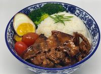701. Salted Fish Pork Belly Rice Bowl