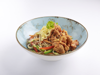 Stir-Fried Korean Glass Noodle (Spicy Chicken)