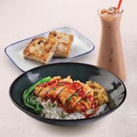 Hong Kong Style Pork Chop Rice Set (U.P. $14.30)