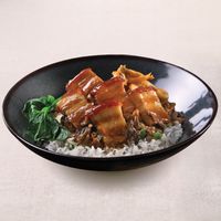 Braised Pork Belly with Mui Choy Rice