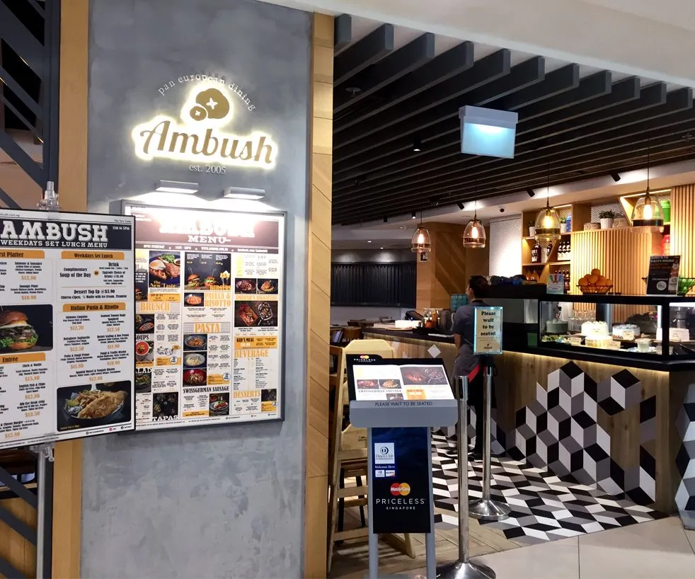 Ambush Menu Singapore 2022